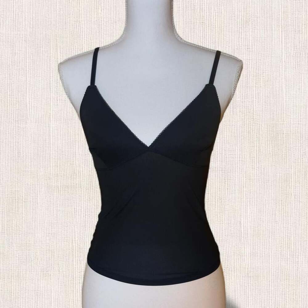 Out From Under Black V-Neck Tank Top